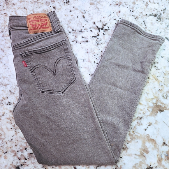 Levi's Wedgie Straight Gray Jeans Size 25 - Picture 4 of 10